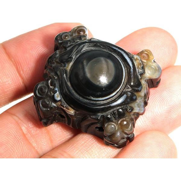 天眼石 アイアゲート 蝙蝠 こうもり コウモリ ペンダントトップ  