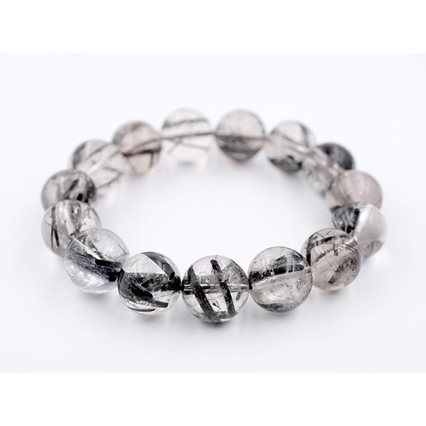 ブラックルチルクォーツ ブレスレット ブラックルチル 15~16mm 天然石