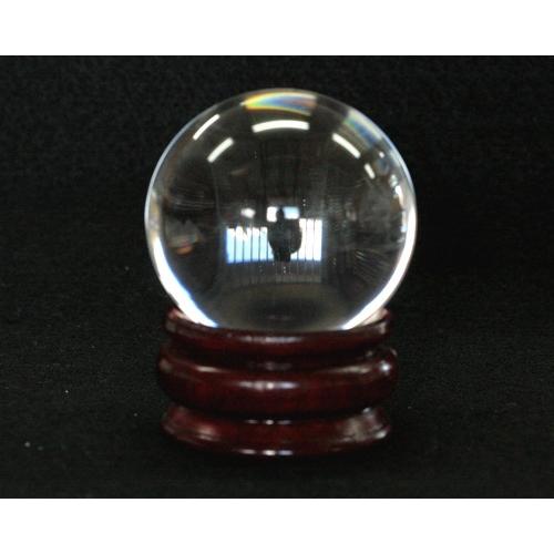 水晶 丸玉 ノークラック 54mm ノーインクルージョン クリスタル 1点