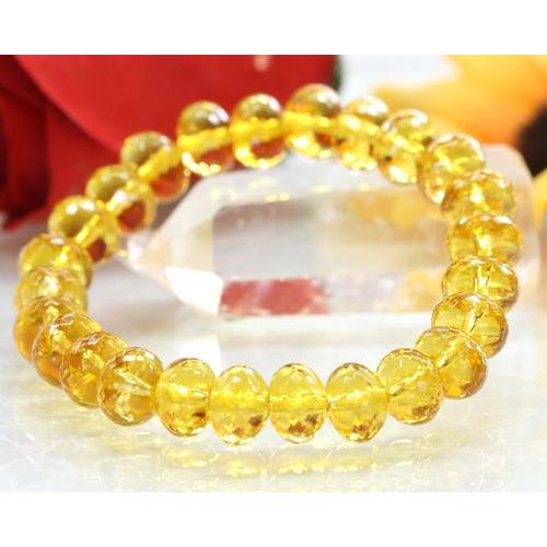 ブレスレット シトリン 黄水晶 天然石アクセサリー パワーストーン 金