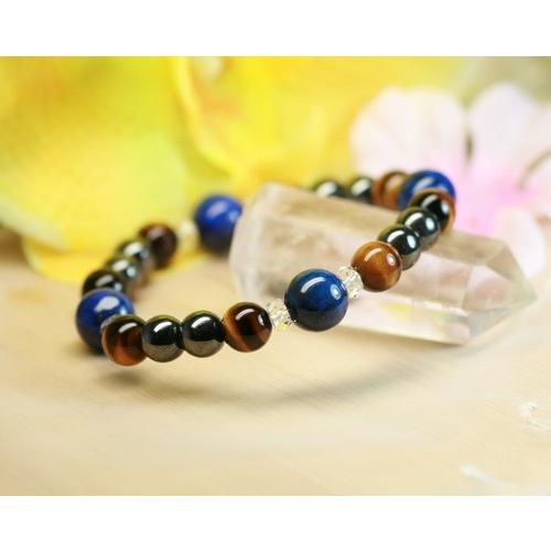 ブレスレット ラピスラズリ タイガーアイ ヘマタイト 虎目石