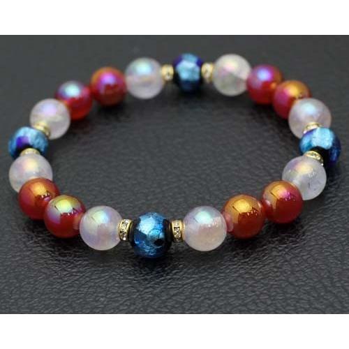 ブレスレット ホタル カーネリアンオーラ ピンクオーラ 天然石 パワーストーン bbb27 幸福の石 通販 Yahoo ショッピング