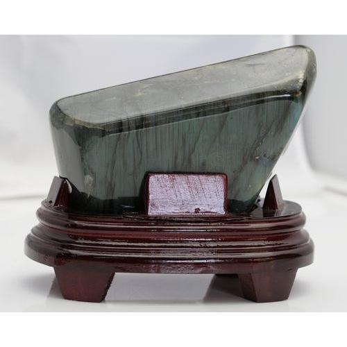 置物 ラブラドライト 原石 ラブラドライト 座台付き パワーストーン