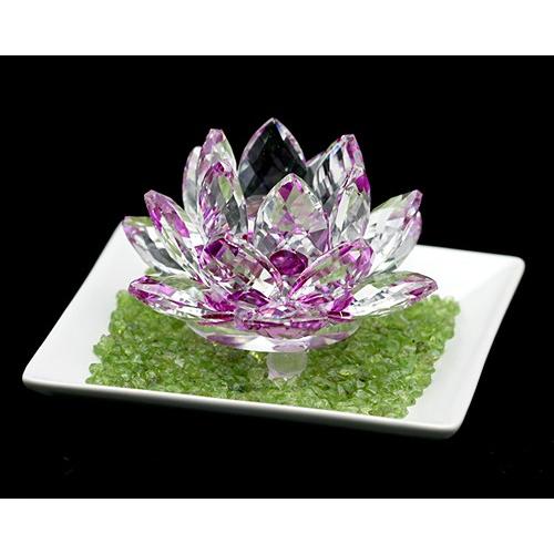 置物 クリスタルガラスロータス ペリドットさざれ石 セット クリスタルガラス 蓮の花 グリーン 風水 置物 サンキャッチャー Hhhok 30 幸福の石 通販 Yahoo ショッピング