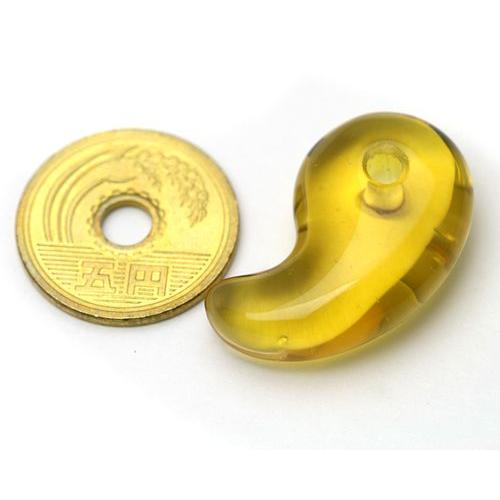 勾玉 シトリン 黄水晶 まがたま 30mm 天然石 パワーストーン 水晶 風水