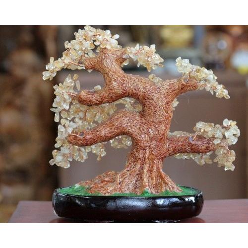 シトリン　水晶　パワーストーンツリー　No.18 シトリン水晶パワーストーンツリーNo.18