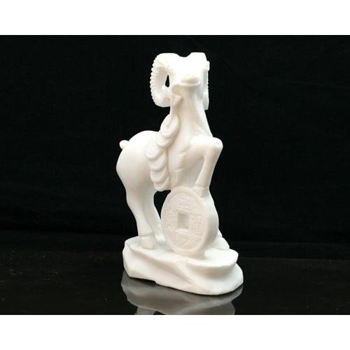 羊の置物 未年 置物 天然石 干支置物 ひつじ置物 白 2016年 風水