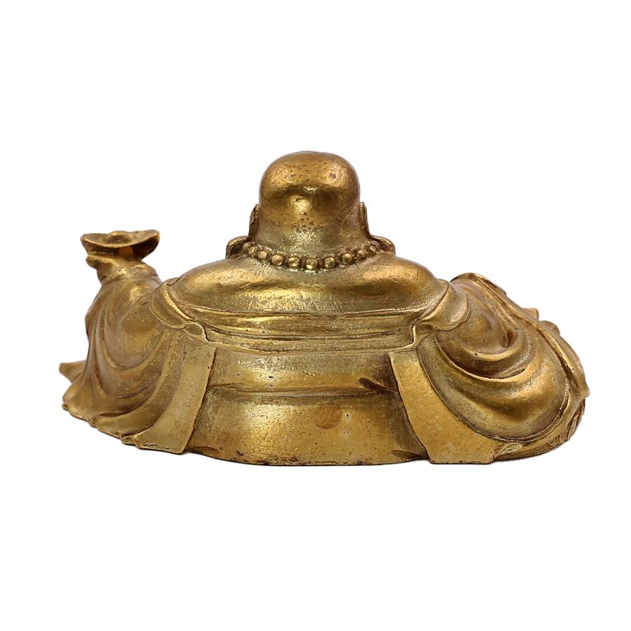 置物 開運 布袋様 2024年開運 福 布袋さん ほていさま 渋め 金色 真鍮