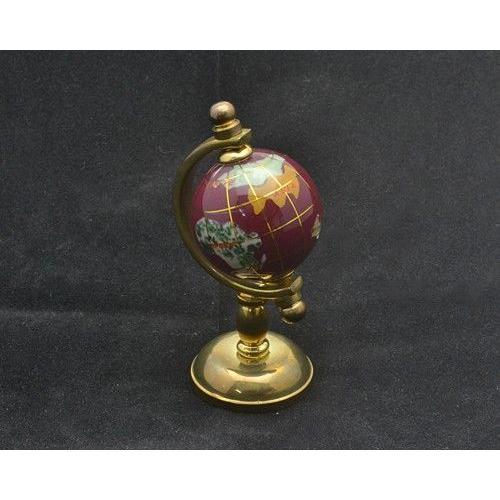 天然石地球儀 飾り物 置物 インテリア レア物 美品 置物 パワーストーン 地球儀 天然石地球儀 インテリア 天然石 オブジェ