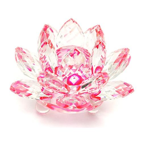 置物 クリスタルガラス 蓮の花 ピンク 小 置物 風水 サンキャッチャー インテリア 送料無料 Ok 31 幸福の石 通販 Yahoo ショッピング