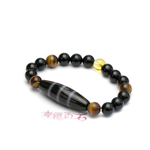 三線天珠 至纯七线天珠34*10