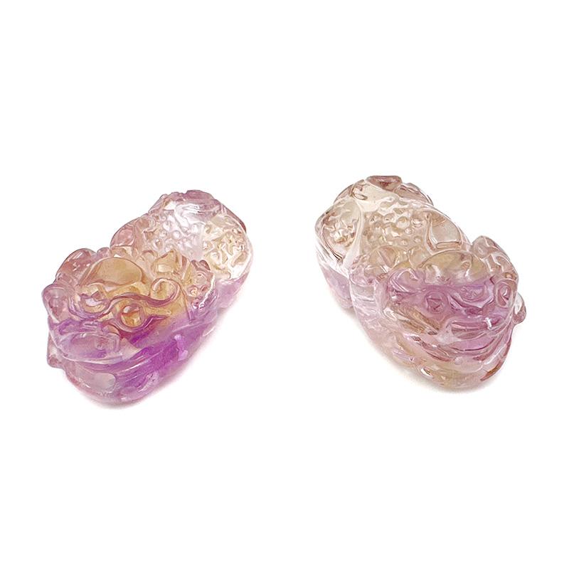 ペンダント アメトリン 天然石 アメトリンひきゅう 黄紫水晶 