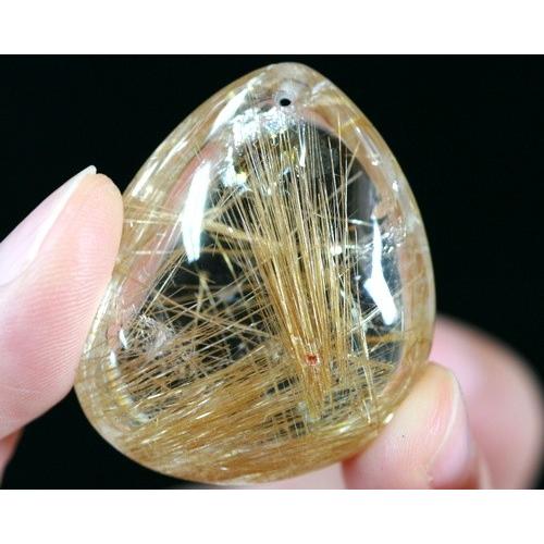 タイチンルチル ペンダント　パワーストーン　ゴールドルチルクォーツ　金針水晶 　タイチンルチルクォーツ 水晶　アクセサリー 送料無料　天然石　ペンダント