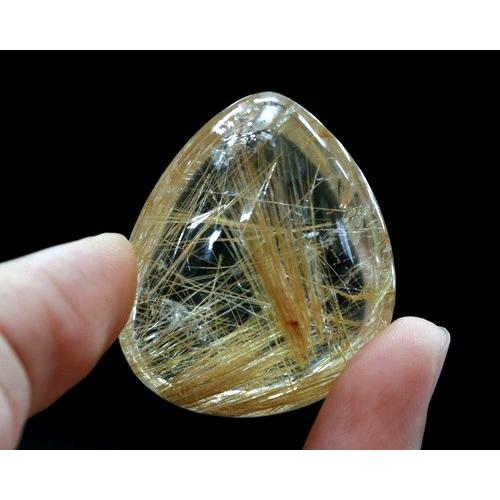 タイチンルチル ペンダント　パワーストーン　ゴールドルチルクォーツ　金針水晶 　タイチンルチルクォーツ 水晶　アクセサリー 送料無料　天然石　ペンダント_1