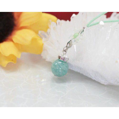 ストラップ アマゾナイト 1玉ストラップ 2個セット 選べるカラー