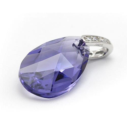 SWAROVSKI クリスタルバングル パープル紫色系SWAROVSKI（ブレスレット 