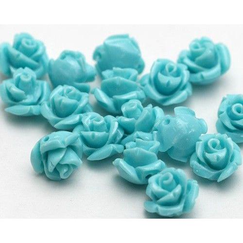 ビーズ 粒売り バラ売り 合成コーラル製 薔薇彫り アクセサリーパーツ 