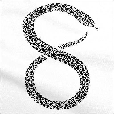 SNAKE #8 ヘビ柄（長袖Tシャツ・ロンT） 蛇アニマルTシャツ LT-AM07