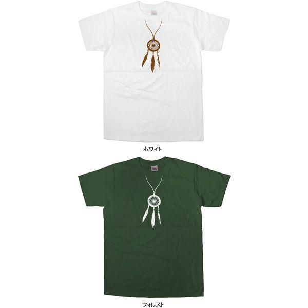 だまし絵のペンダント風「ドリームキャッチャー」Tシャツ（半袖Tシャツ