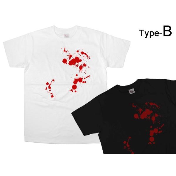 ハロウィン特集・ゾンビ衣装「コスプレ 血のりTシャツ」（半袖Tシャツ