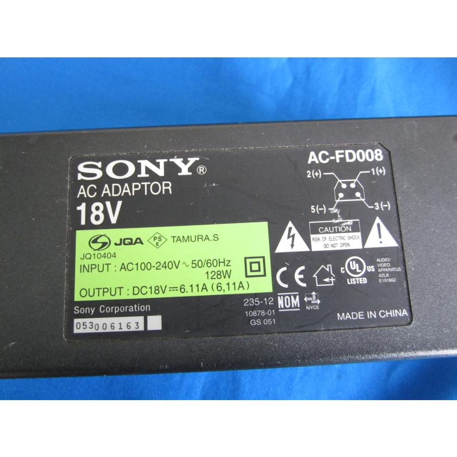Sony AC Adaptateur AC-FD008 18V 6.11A Usé Actif Sans Cordon D