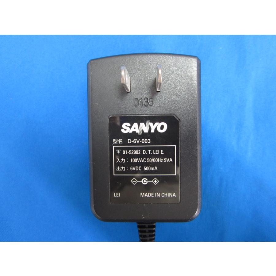 HAD-18□SANYO ACアダプタ D-6V-003 KUMON-003用 CDプレーヤー等 動作