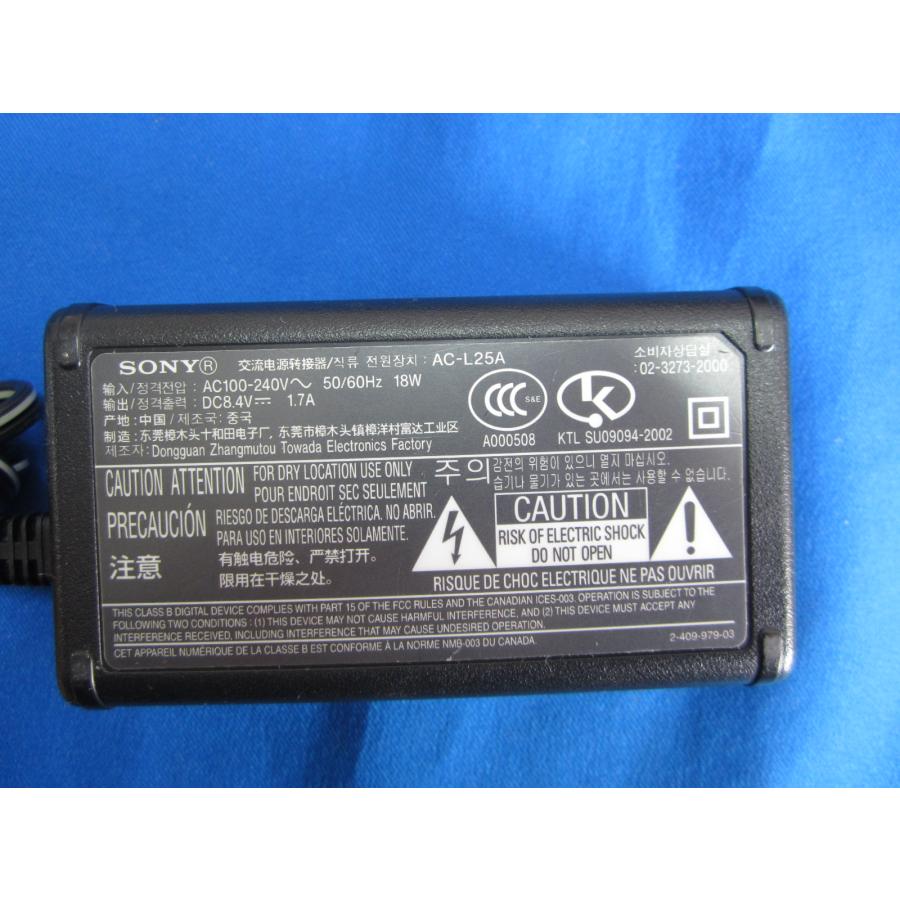 HAD-34□SONY ACアダプタ ハンディカム ビデオカメラ用 AC-L25A DC 8.4