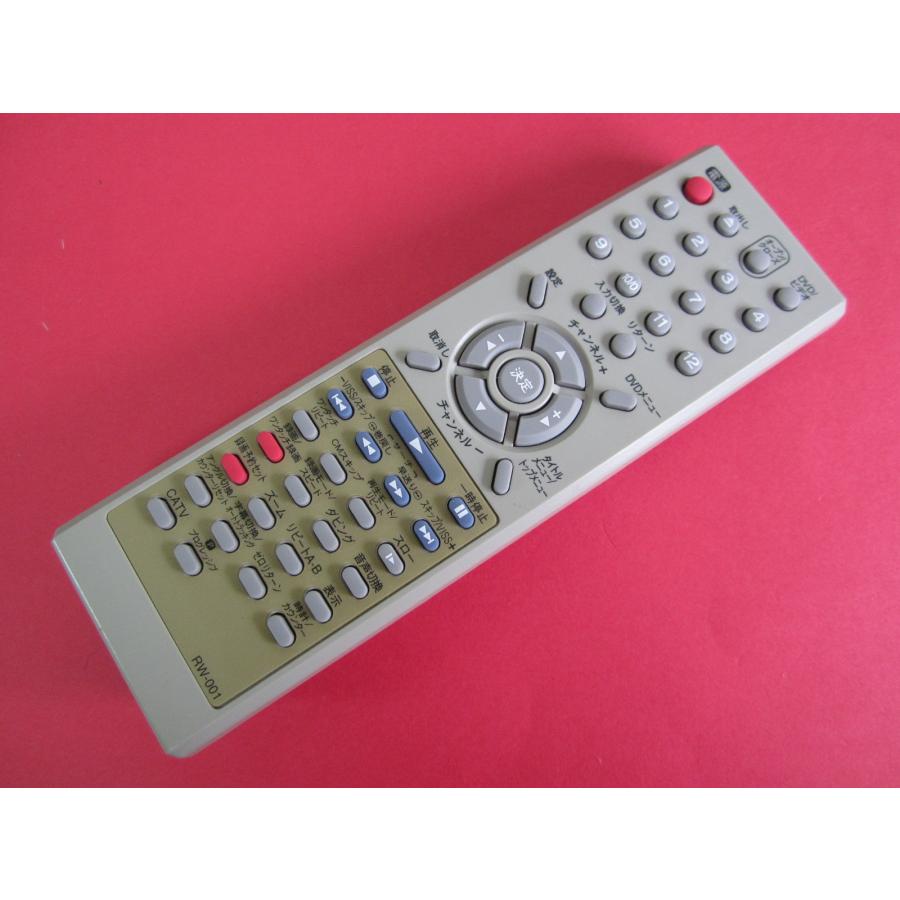 HRR-4□ORION オリオン VHS/DVD/TV テレビデオ リモコン RW-001 動作
