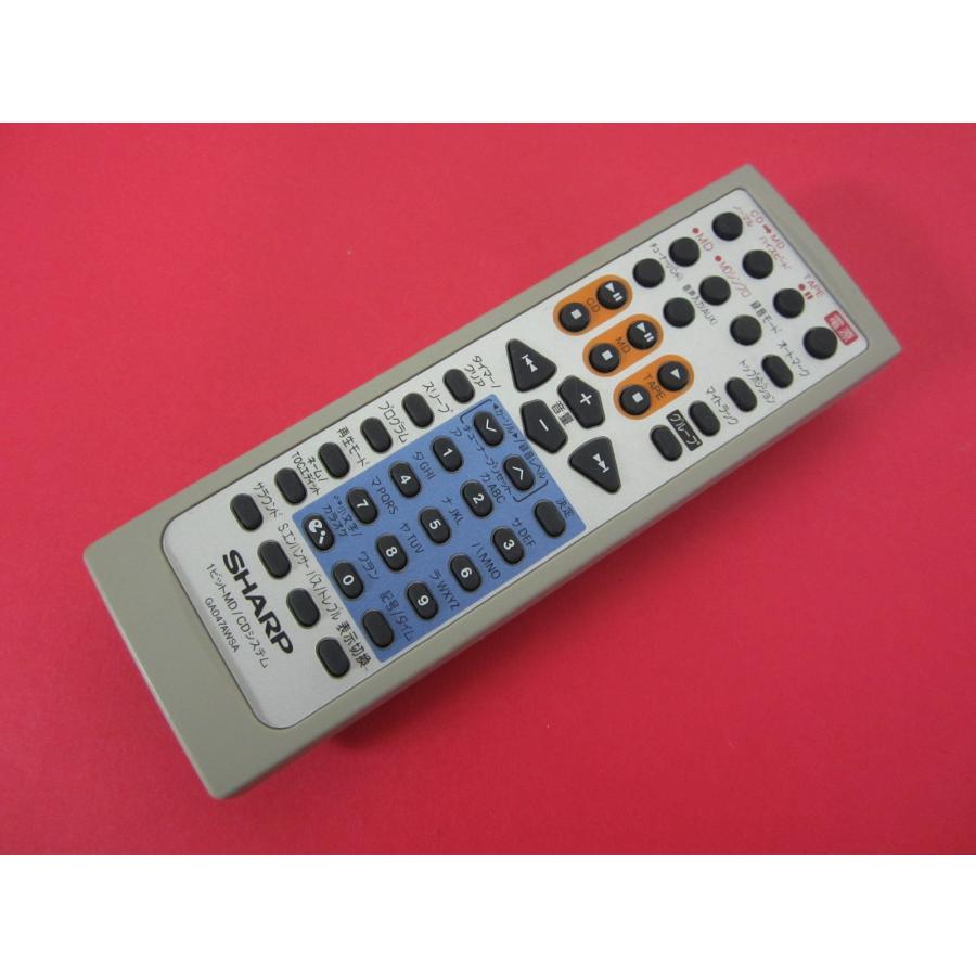 HRR-2□シャープ (SD-FX200用) オーディオリモコン GA047AWSA 動作保証