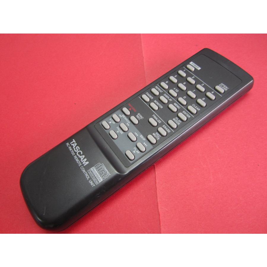 RAB-5□TASCAM (CD-RW4U用) CDレコーダーリモコン RC-RW700 動作保証