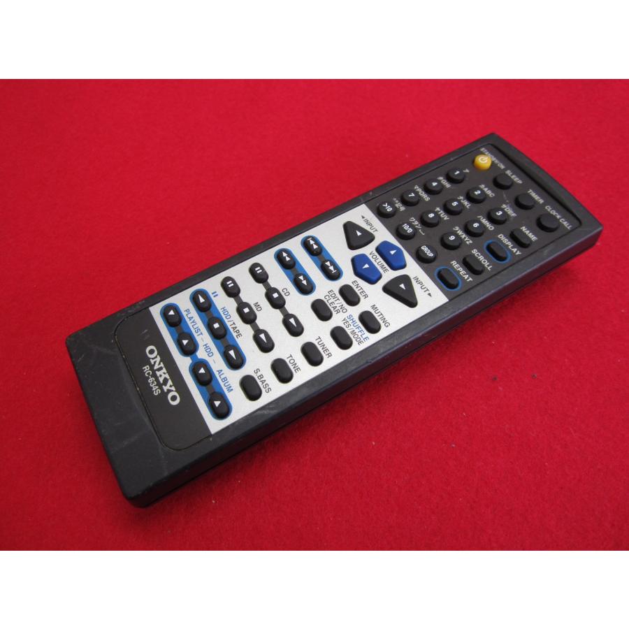 RAC-9□ONKYO (X-T1/FR-T1 用) オーディオリモコン RC-634S 動作保証
