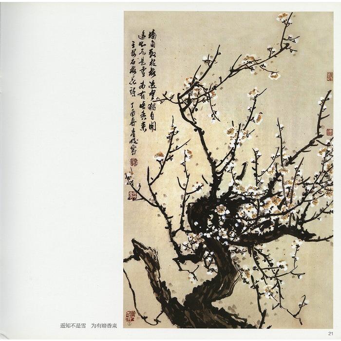 水墨画 / 水墨画集 中国画集 墨彩画 絵手紙 日本画 [毎日一画梅花