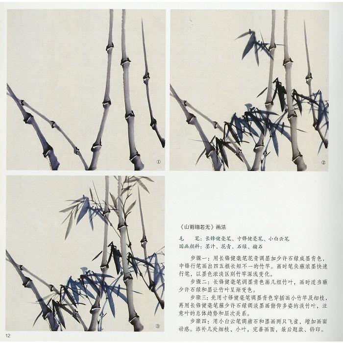 水墨画 / 水墨画集 中国画集 墨彩画 絵手紙 日本画 山水 [毎日一