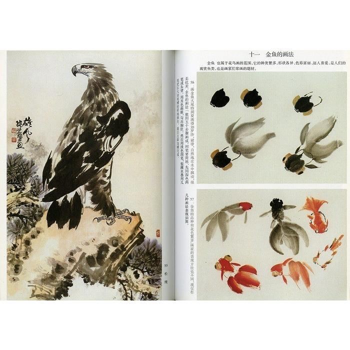 水墨画 / 水墨画集 中国画集 墨彩画 絵手紙 日本画 [写意花鳥画法