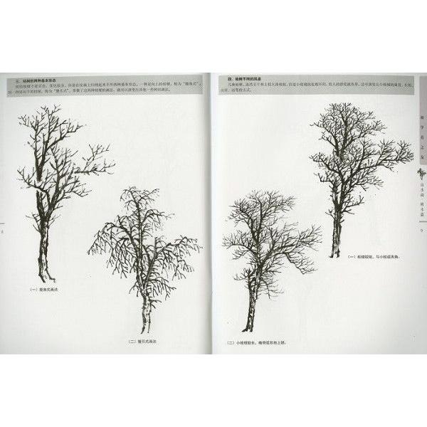 水墨画 水墨画集 中国画集 墨彩画 絵手紙 日本画 石涛画集 木の描き方 Psc 0025 黄河文化店 通販 Yahoo ショッピング