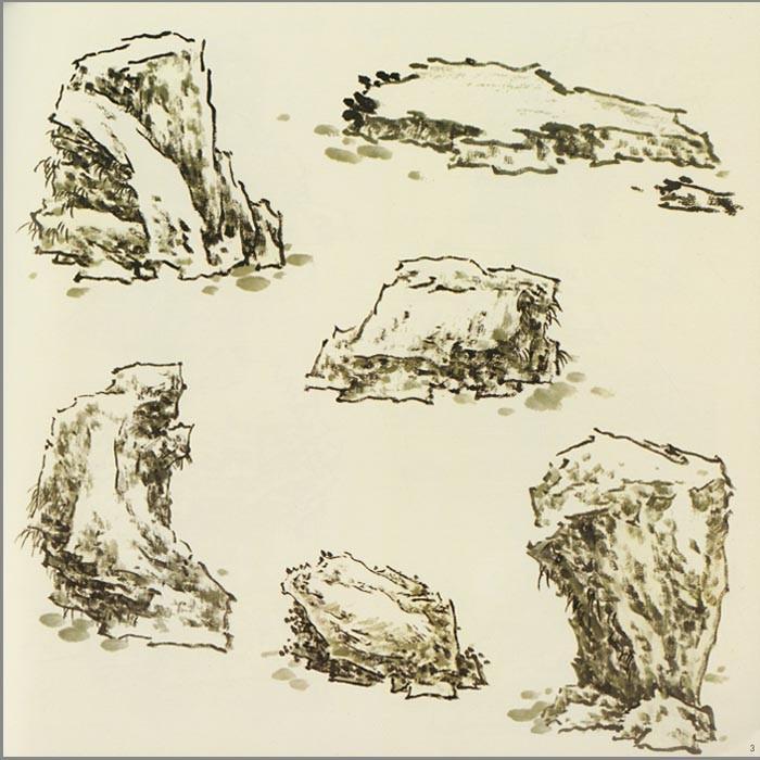 水墨画 / 水墨画集 中国画集 墨彩画 絵手紙 日本画 [学画宝典 中国画