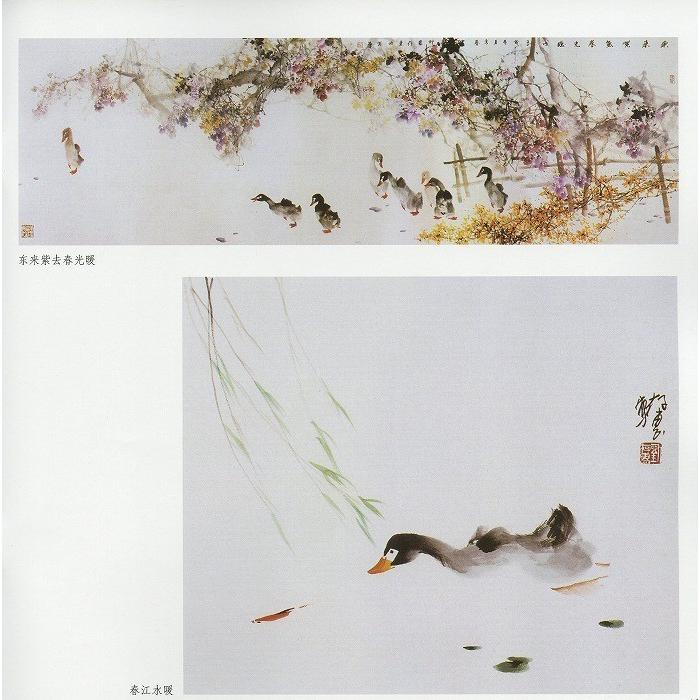 水墨画 / 水墨画集 中国画集 墨彩画 絵手紙 日本画 [鴨] : 黄河文化店