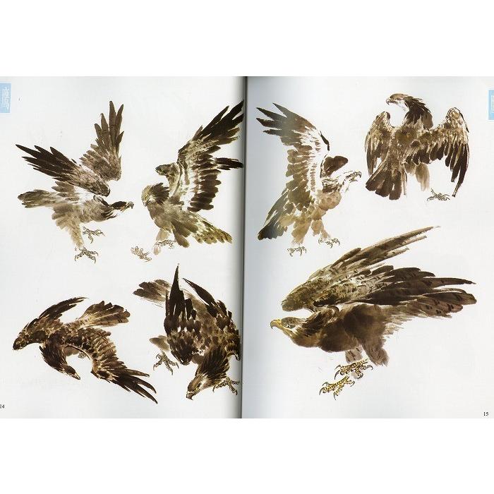 水墨画 / 水墨画集 中国画集 墨彩画 絵手紙 日本画 参考本[動物 水墨画 / 水墨画集 中国画集 墨彩画 絵手紙 日本画 参考本[動物