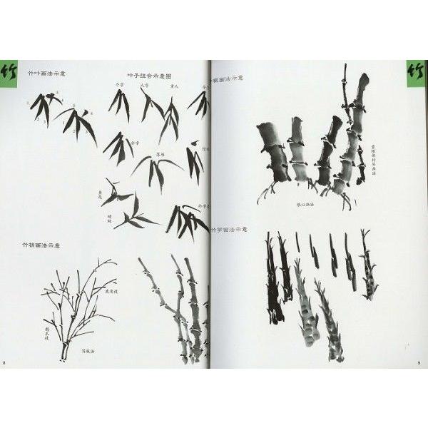 日本画集 墨彩画集 俳画 絵手紙 日本画 美術画集 参考本 竹の描き方 Tk 004 黄河文化店 通販 Yahoo ショッピング