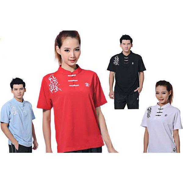 1386円 当社の 太極拳 カッコイイ中国武術デザインｔシャツ 練習には武術らしい動きやすいtシャツが一番 武術中式tシャツ 刺繍半袖tシャツ