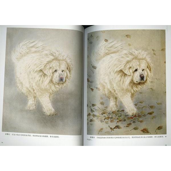 水墨画 / 水墨画集 中国画集 墨彩画 絵手紙 日本画 工筆猛獣没色技法