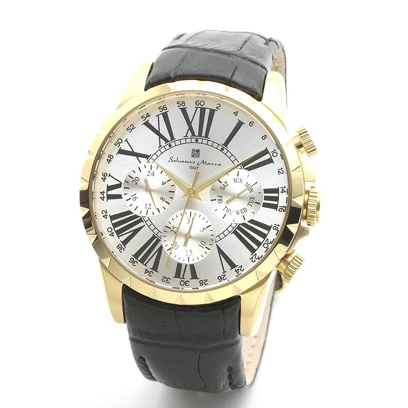 新品 2年保証 送料無料 Salvatore Marra サルバトーレマーラ 腕時計 SM15103 SM15103-GDSV メンズ 男性 ステンレス