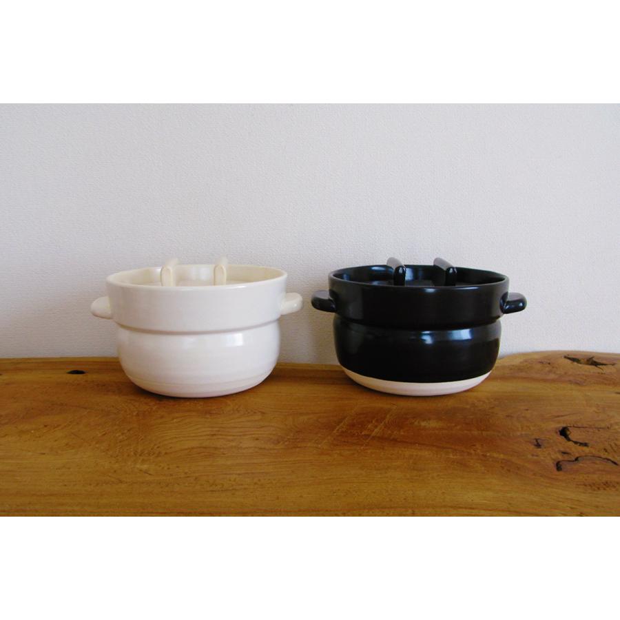 かもしか道具店 ごはん鍋 二合炊き 白 ご飯炊き鍋 炊飯鍋 土鍋 1412