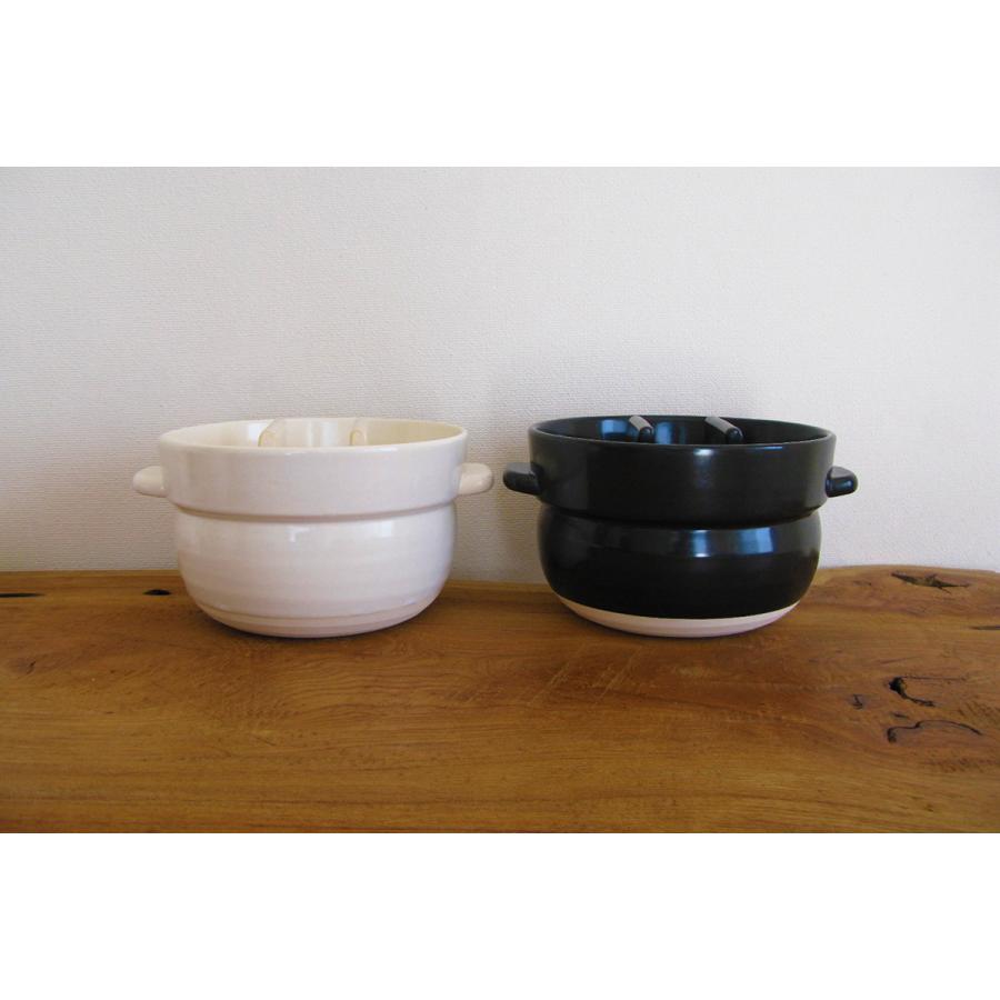 かもしか道具店 ごはん鍋 三合炊き 黒 ご飯炊き鍋 炊飯鍋 土鍋 1412