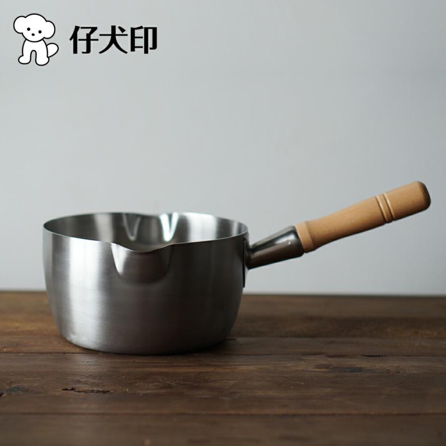 極厚アルミ槌目雪平鍋 21cm 木製ハンドル ガス 未使用 使うだけで