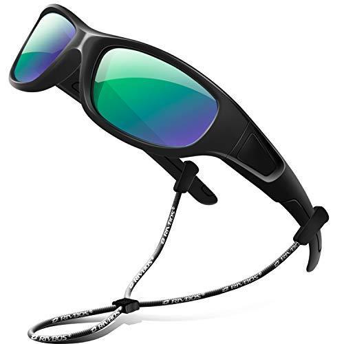 Rivbos ゴム製キッズ偏光サングラス ストラップ付き メガネシェード 男の子 女の子 赤ちゃん 子供 3 10歳 Rbk037 Us サイズ S好評販売中 高級素材使用ブランド