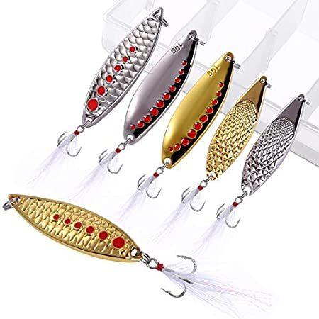 女性に人気 6個 釣り用ルアー Topfort 釣りスプーン ボックス付き好評販売中 スピニングルアー バスルアー スピナーベイト マスルアー ワカサギ竿 Destinationhacker Com