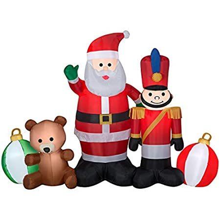 【超お買い得！】 Gemmy Inflatable好評販売中 Christmas Santa Lighted 5-ft 腕時計
