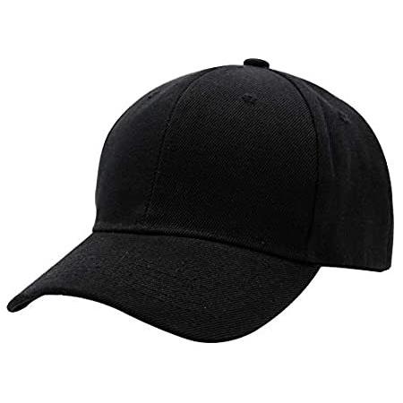 AZTRONA 野球帽 メンズ レディース 調節可能 プレーン スポーツ ファッション 高品質 帽子 US サイズ: One Size カラー: ブラ好評販売中 制服