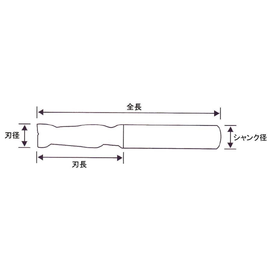 PROCHI PRC-T12M2 TIALNコート2枚刃超硬エンドミル 12MM : こう PROCHI PRC-T12M2 TIALNコート2枚刃超硬エンドミル 12MM : こう